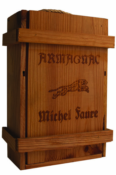 Armagnac, Michel Faure, Vintaged Wooden Box