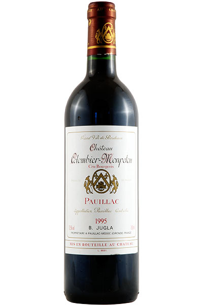 Chateau Colombier-Monpelou, Cru Bourgeois, Pauillac, Bordeaux, France, 1995