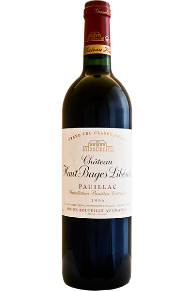 Chateau Haut-Bages Liberal, 5eme Cru Classe, Pauillac, Bordeaux, France, 1996