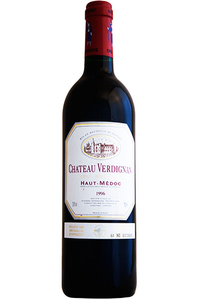 Chateau Verdignan, Cru Bourgeois, Haut-Medoc, Bordeaux, France, 1996