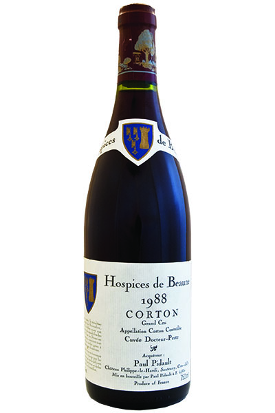 Corton Grand Cru, 'Cuvee du Docteur Peste', Hospices de Beaune, Chateau Philippe-le-Hardi, Burgundy, France, 1988