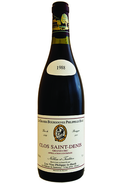 Clos Saint-Denis, Grand Cru, Chateau Philippe-Le-Hardi, Burgandy, France, 1988