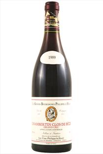 Chambertin Grand Cru, Clos de Beze, Chateau Philippe-Le-Hardi, Burgandy, France, 1989